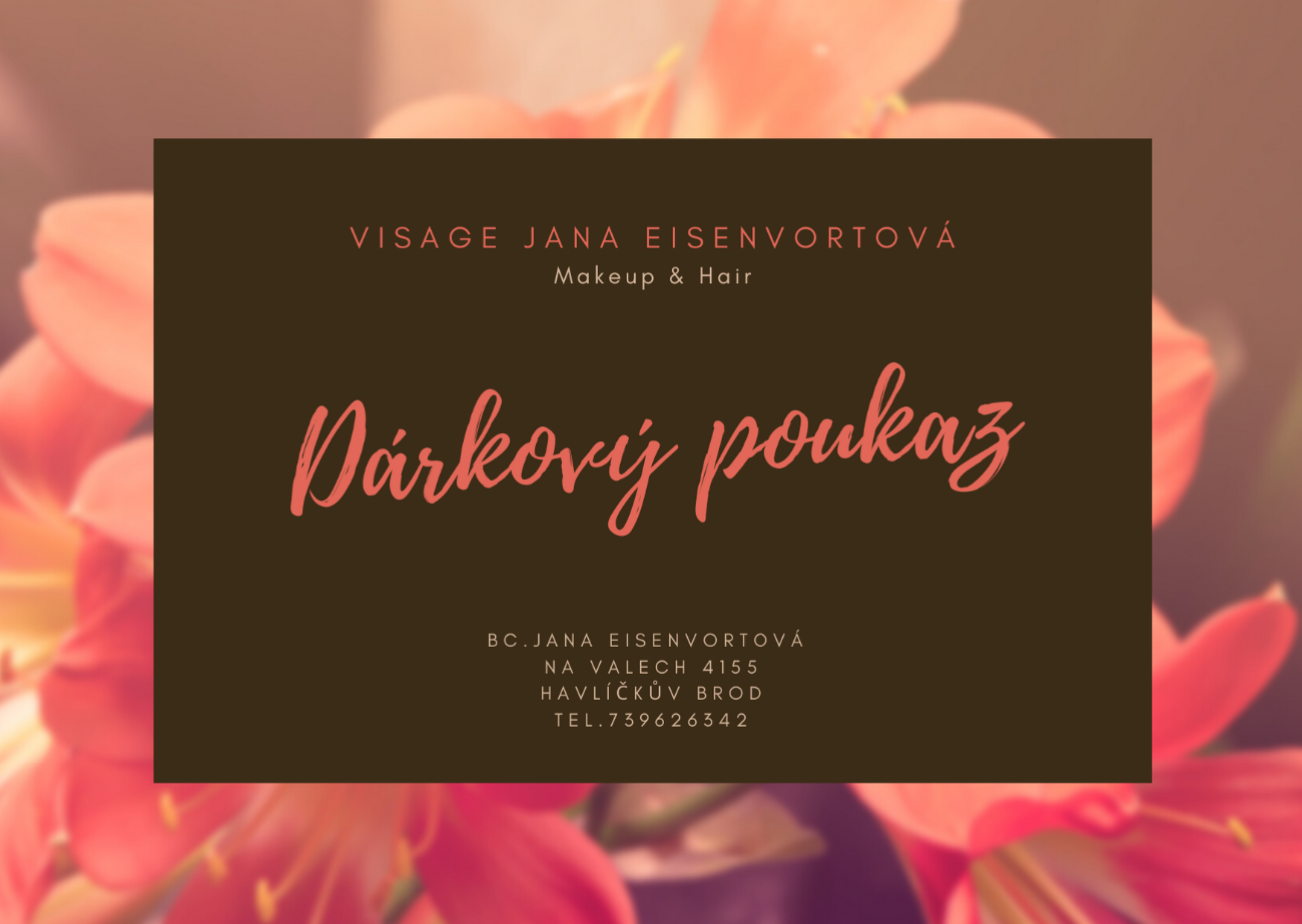 Poukázka je pouze ilustrační. Vytvořím každému zájemci individuálně dle požadavků na konkrétní službu.